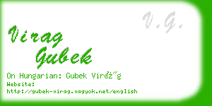 virag gubek business card